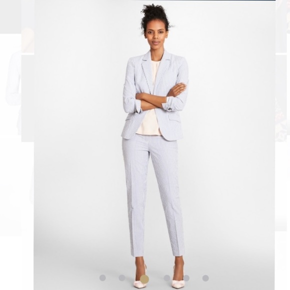 NWT  Brooks Brothers Stretch Seersucker Suit 2P 4P - Picture 3 of 7